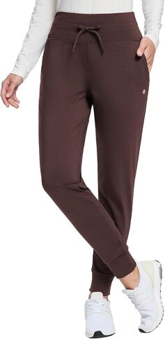 baleaf Women's Fleece Lined Pants Water-Resistant Sweatpants Winter Thermal Ski Hiking Running Joggers in Kuwait