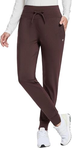 baleaf Women's Fleece Lined Pants Water-Resistant Sweatpants Winter Thermal Ski Hiking Running Joggers in Kuwait