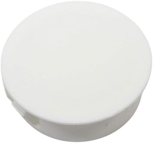 White Nylon Push in Locking Hole Plug - Panel Hole Diam 1 1/8", Head Diam 1 1/4", Fits Panel Thickness .016"-.125", Surface Finish Matte-Textured in Kuwait