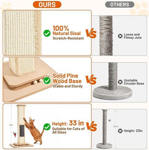 Cat Scratching Post Post Simsal Scratch Posts للقطط الداخلية للبالغين البالغين Cat Scratch Furniture Protector Garge Cat Scratcher Toys Taw 33 Int in Kuwait