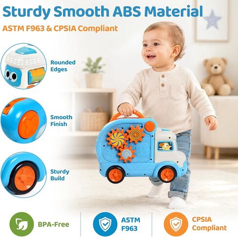 Mastone Toddler Bus Toy with Slide Cars Light Sounds for 1-3 Year Old Boy in Saudi Arabia