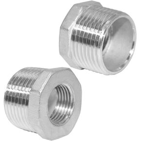 Joywayus الفولاذ المقاوم للصدأ عرافة رئيس جلبة المخفض تركيب الأنابيب 3/4 NPT ذكر × 1/2 NPT أنثى (حزمة من 2) in Kuwait