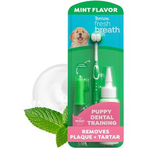 TropiClean Fresh Breath Dog Tooth Brushing Kit for Small/Medium Dogs in Kuwait