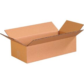 BOX USA 16 × 14 × 4 صناديق من الورق المقوى المموج، مسطحة 16 بوصة طول × 14 بوصة عرض × 4 بوصة ارتفاع، عبوة مكونة من 25 | الشحن والتعبئة والنقل وصندوق تخزين للمنزل أو العمل، صناديق كبيرة بالجملة قوية in Kuwait