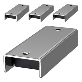 Master Magnetics CBA275X4 Magnet Fastener, Rectangular with Mounting Holes Zinc Plated, 2.70" Length, 1.08" Width, 0.50" Height, 25 Pounds, Silver (Pack of 4) in Saudi Arabia