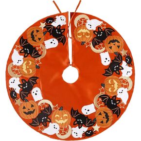 Halloween Pumpkin Table Runner and Placemats Cutwork Embroidered Fall Thanksgiving Autumn Harvest Table Decorations for Party Holiday Dinner (Table Runner 13"X68", 1) in Saudi Arabia