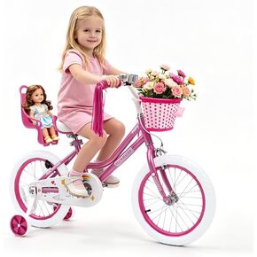 WinHope Fairy Girls Bike with Doll Seat, 12-20 Inch Kids Bike for Ages 2-12 in Kuwait