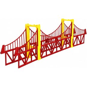 Freestanding Toy Train Bridge Sturdy Elevated Toy Railway Bridge Colorful for Kids, Imaginative Play, Style B in Kuwait