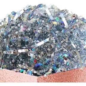 PAPER FAIR Metallic Iridescent Rose Gold Crinkle Cut Paper Shredded Filler, 5OZ Rosy Pink Gold Grass Raffia Tissue, Strands Shred Craft Bedding Cushion Paper, for Christmas Wedding Mothers Day Bridesmaid Engagement Gift Boxes Bags Retail Decoration in Kuwait