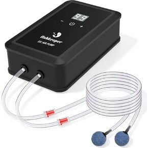 fishkeeper Rechargeable Aquarium Air Pump, 5W Dual Outlet Oxygen Pump in Saudi Arabia