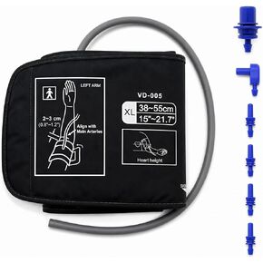Pediatric Replacement Blood Pressure Cuff - Small, Child-Friendly BP Cuff for Kids & Women, 5.9-9.5" Arm Circumference, Compatible with Omron Monitors - 5 Connectors in Kuwait