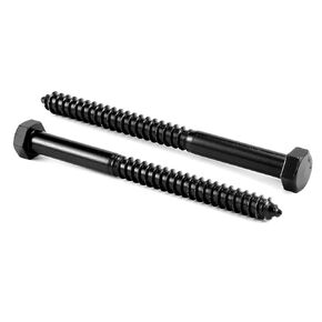 5/16" x 1-1/2" Hex Head Lag Screws Bolts 20Pcs 304 Stainless Steel 18-8, Partial Thread, Hexagon Head Wood Screws by Black Oxide by SG TZH in Saudi Arabia