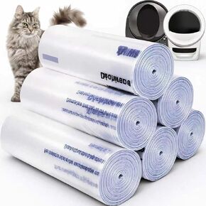 150 Pack Automatic Waste Bags Compatible with Litter Box Robot 3/4 in Kuwait