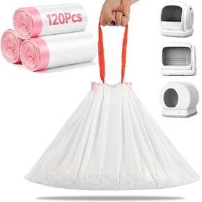 SZEE 120 Count 18x12.6 Inch Drawstring Automatic Cat Litter Box Waste Bags in Saudi Arabia