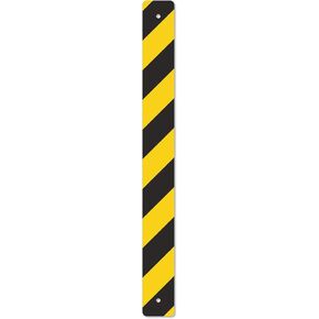SmartSign - K-2185-DG-03x30 Reflective Sign Post Panel Sign | 3" x 30" 3M Diamond Grade Reflective Aluminum Black on Yellow in Kuwait