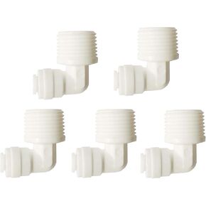 YZM Straight Male Thread Adapter 1/4" Male x 1/4" OD Tube Quick Connector,for Water Purifiers Filters Reverse Osmosis Systems,5 pcs. in Saudi Arabia
