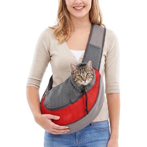 Pet Sling Carrier for Small Dogs Cats, Hands Free Wrap Pet Carrier in Kuwait
