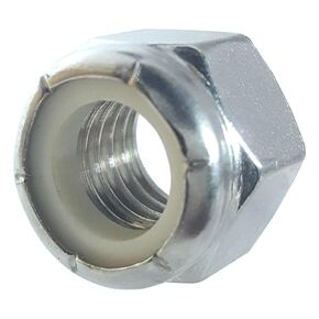 Fifty (50) 1/4-20 Zinc Plated Nylon Insert Hex Lock Nuts (BCP230) in Saudi Arabia