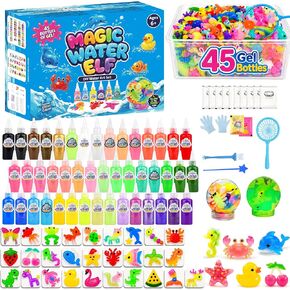 WUJYLY Magic Water Elf Toy Kit, 45 Gels, 28 Molds, Magic Gel Water Pets in Saudi Arabia