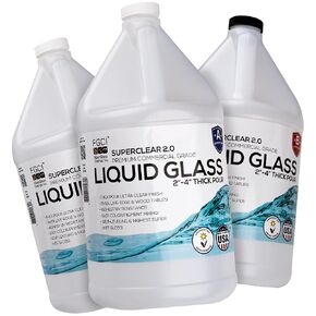 Superclear Deep Pour Epoxy Resin 3 Gallon Kit, Clear 2-4" Casting Resin in Saudi Arabia