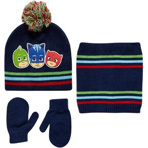PJ Masks Winter Hat, Mittens, and Gaiter Scarf Three Piece Set, Size Age-2T-4T, PJ Masks Hat Mitten Gaiter Set in Kuwait