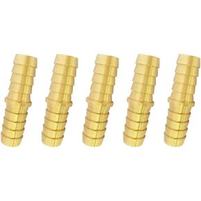 Barb Union Splicer 1/2" x 1/2" Barbed Mender Connector Hose Brass Fitting 5pcs… in Kuwait