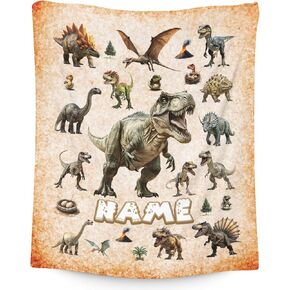 Personalized Boys Train Blanket, Warm Flannel Throw for Kids in Kuwait