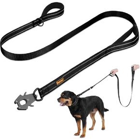 Mayerzon 6FT Tactical Heavy Duty Dog Leash No Pull with 2 Padded Handles in Kuwait
