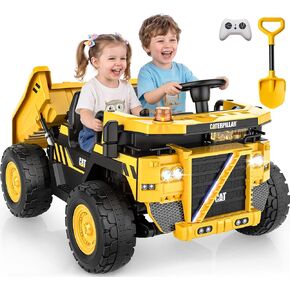 Licensed Caterpillar 24V Ride On Dump Truck w/Remote Control, 4×100W Motors in Kuwait