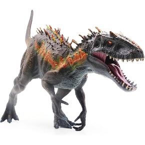 JR PARK Large Realistic Tyrannosaurus Rex Toy, 15.7 inch T-REX Dinosaur Colletion, Kids' Play Dinosaur & Prehistoric Creature Figures with Moveable Jaw, Red, Ages 8+ in Kuwait