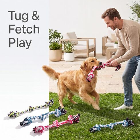 ondware Dog Rope Toys 3 Pack, Cotton Chew Tug Toys for All Dogs in Saudi Arabia