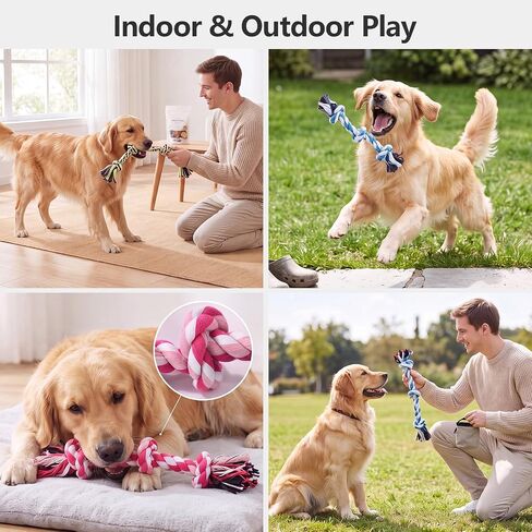 ondware Dog Rope Toys 3 Pack, Cotton Chew Tug Toys for All Dogs in Saudi Arabia