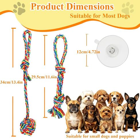 Suction Cup Tug of War Toy for Small Dogs Interactive Dog Rope Toy in Saudi Arabia
