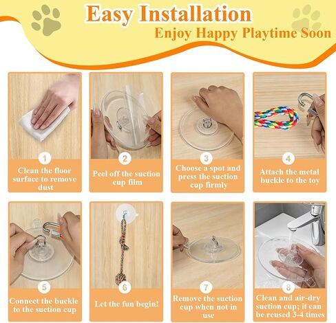 Suction Cup Tug of War Toy for Small Dogs Interactive Dog Rope Toy in Saudi Arabia