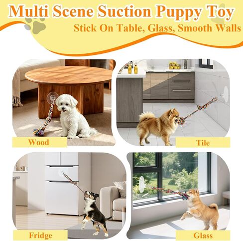 Suction Cup Tug of War Toy for Small Dogs Interactive Dog Rope Toy in Saudi Arabia