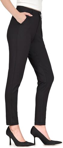 Bamans Dress Pants for Women High Waisted Skinny Leg Pants Work Business Trousers Formal Office Tummy Control Slacks in Kuwait