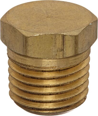 Anderson Metals - 06121-12 Brass Pipe Fitting, Cored Hex Head Plug, 3/4" Male Pipe in Kuwait