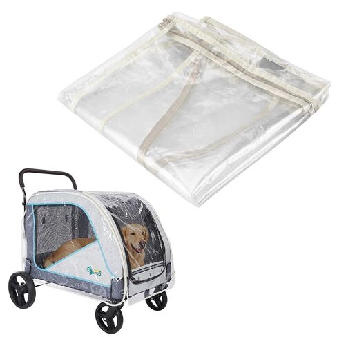 Ownpets Dog Stroller Rain Cover, Waterproof Transparent EVA, in Saudi Arabia