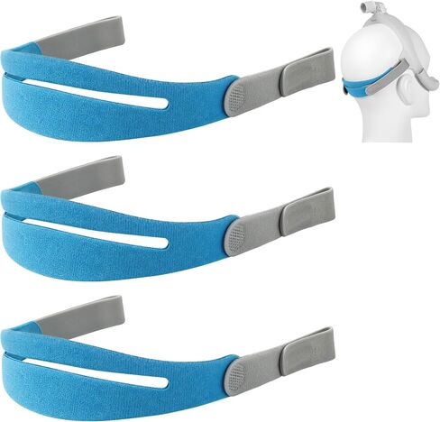 Blue 3-Pack Replacement Headgear Compatible with AirFit N30i/P30i in Kuwait