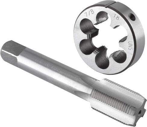 Burkit 7/8"-20 UNEF Tap and Die Set, 7/8 x 20 UNEF Machine Thread Tap and Round Die Right Hand in Kuwait