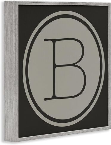 Stupell Industries Modern B Initial Round Elevator Key Shape Framed Wall Art in Saudi Arabia