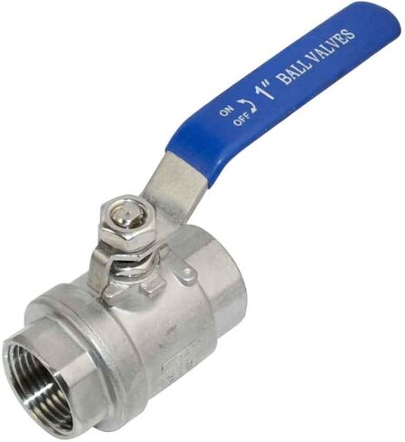 VARMHUS NPT Female 316 Stainless Steel Full Port Ball Valve Vinyl Handle WOG1000 (3/4") in Kuwait