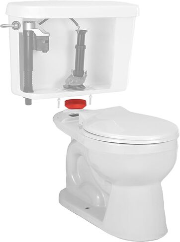 Korky 463BP Universal Toilet Tank To Bowl Gasket - Fits Most 2-Inch, 2-Piece Toilet Tanks - Made in USA in Kuwait