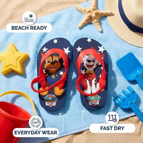 Nickelodeon Girls Boys character flip flops sandals kids water shoes - Paw Patrol Blues Clues Baby Shark - thong beach slides summer slip on quick dry toddler little kid in Kuwait