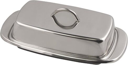 Fox Run Stainless Steel Double Covered Butter Dish in Kuwait