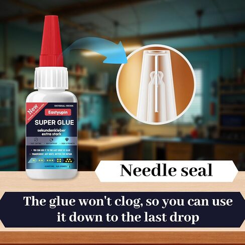 Super Glue All Purpose 80 G / 2.82 Oz,Fast Drying Waterproof, with Anti-Clog Caps Precision Drip Nozzle,Clear Glue for Craft Shoe Plastic Ceramic Glass Leather Fabric Craft Glue in Kuwait