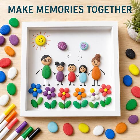 100 PCS Colored Tiny Painting Rocks Rocks,0.5-1 Inch Small Rocks for Crafts in Saudi Arabia