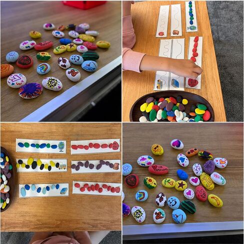 100 PCS Colored Tiny Painting Rocks Rocks,0.5-1 Inch Small Rocks for Crafts in Saudi Arabia