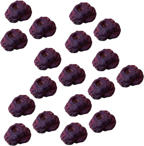EcoRock 1 Hole Frag Plug Holder - Natural Rock (Coralline Purple) (3) in Saudi Arabia