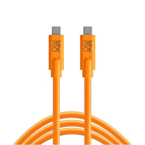 TetherPro USB-C to USB-C, 5Gbps Gen 1, 15' (4.6m), High-Visibility Orange in Kuwait